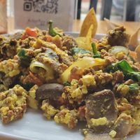 Tofu revuelto super sazonado at Te Quiero Verde in San Cristobal De Las Casas