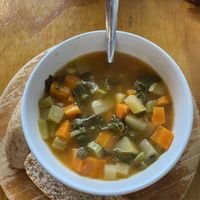 Soup of the day  at Te Quiero Verde in San Cristobal De Las Casas