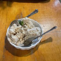Peanut ice cream   at Te Quiero Verde in San Cristobal De Las Casas