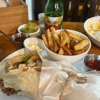 A delicious gyro  at Te Quiero Verde in San Cristobal De Las Casas