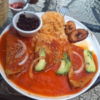 Enchiladas at Te Quiero Verde in San Cristobal De Las Casas