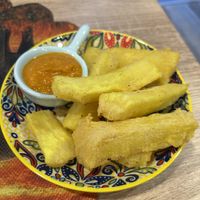 Cassava bites   at ONJA - Taste of Tanzania in Cardiff