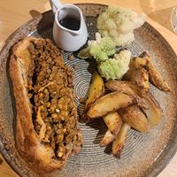 Lentil strudel at Lo Barbaboque Ristrò in Valtournenche