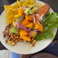 Vegan ceviche   at Detour Surf & Coffee  in Mancora