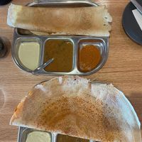 Masala Dosa with Chai at Nosh - Dosa and Biryani Bar in Edmonton