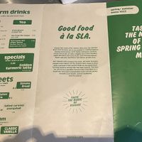 Menu 2  at SLA - Westerstraat in Amsterdam