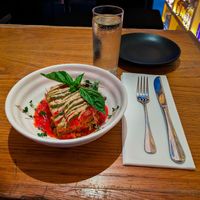 Eggplant Lasagna at PlantMade By Bar Verde  at PlantMade By Bar Verde  in New York City