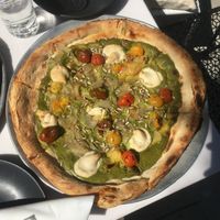 sunflower pesto pizza at PlantMade By Bar Verde  in New York City