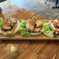 Tofu Bao buns   at Fandango Cafe in North Melbourne