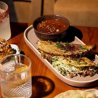 Miso Mushroom Tacos (Not so Birria)  at Obake Bar in Myoko