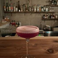 She So Sour cocktail made vegan  at Obake Bar in Myoko