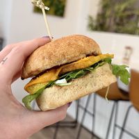 Tofu "Oeuf Et Fromage" Sandwich  at Good Way Cafe in Longwood