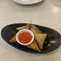 Samosas  at Gokul Raas Vegetarian - Little India in Central Singapore