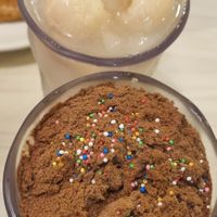 Iced lychee & iced milo dinosaur at Gokul Raas Vegetarian - Little India in Central Singapore