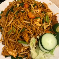 Massive mee goreng  at Gokul Raas Vegetarian - Little India in Central Singapore