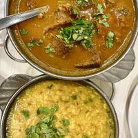 Claypot Fish Head Curry and Daal Tadka  at Gokul Raas Vegetarian - Little India in Central Singapore