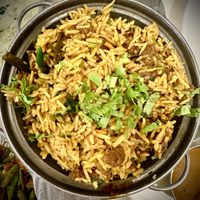 Hyderabad Dum Briyani  at Gokul Raas Vegetarian - Little India in Central Singapore