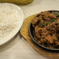 Sukka mutton at Gokul Raas Vegetarian - Little India in Central Singapore