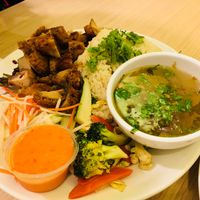 Chicken rice  at Gokul Raas Vegetarian - Little India in Central Singapore