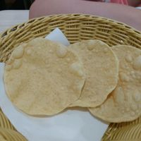 Poppadoms at Gokul Raas Vegetarian - Little India in Central Singapore