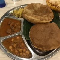 Vegan poori - must try  at Gokul Raas Vegetarian - Little India in Central Singapore