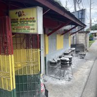 The car tyre ovens the puddings are made in  at Jus Coool Puddin Man in Priory