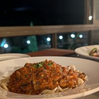 Mushroom bolognes at The Bell & Whistle in Kwazulu-natal