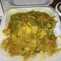 Curry Vegetables & Rice  at Ionie's Carribbean Kitchen in Grayson