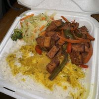 Jerk Tofu & Rice  at Ionie's Carribbean Kitchen in Grayson