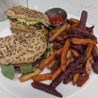 Impossible burger at Carrot Express  in Fort Lauderdale