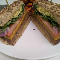 Impossible burger at Carrot Express  in Fort Lauderdale