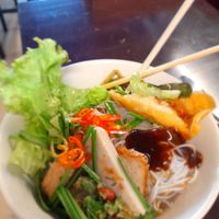 My take away vegan noodles eating at home #Veganuary at Hủ tíu chay in Ho Chi Minh City