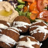 Falafel plate  at Falafel Time in Besancon
