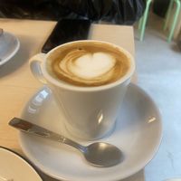Latte de avena   at Black Cat Santiago in Santiago De Compostela