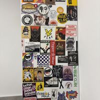 Great stickers in the loo  at Black Cat Santiago in Santiago De Compostela