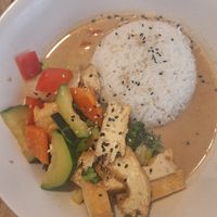 Vegan curry with peanut sauce and tofu at Ba Em in Wiesbaden