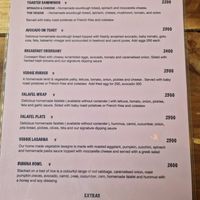 Menu at Fruit Cafe in Ahangama