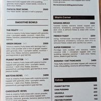 Menu March 2026 at Fruit Cafe in Ahangama