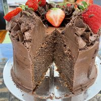 Inside the cake! 😋  at Kynd Cakery in Sunshine Coast