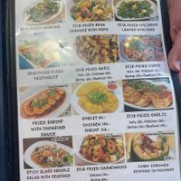 Menu  at The Best One PadThai in Ao Nang