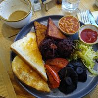 Vegan full English breakfast at Dill in Alton