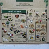 Menú vegan  🌱   at Yes Food San Lorenzo in Rome