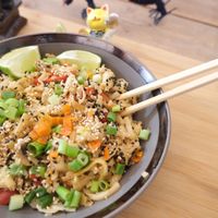 Taiwanese chili noodles at Healthy Port in Dortmund