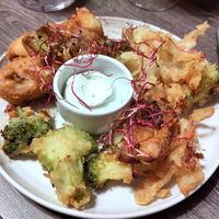 Vegetable fritters at La Sauterelle in Toulouse