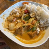 Thai red curry with tofu   at The Jolly Farmer in Reading