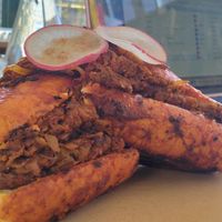 Lonche de barbacoa de berenjena at La Flaca - Chapalita in Zapopan