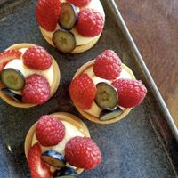 Berry tart   at Red Shack Cafe in Penola