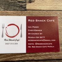 Store information  at Red Shack Cafe in Penola