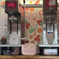 These are the machines    at Seaside Swirls Real Fruit in Kapaa
