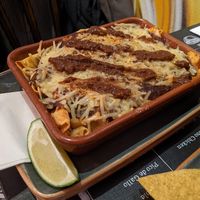 Vegan Avocado Enchiladas with Chocomole topping at Los Locos Mexican Street Food in Vienna